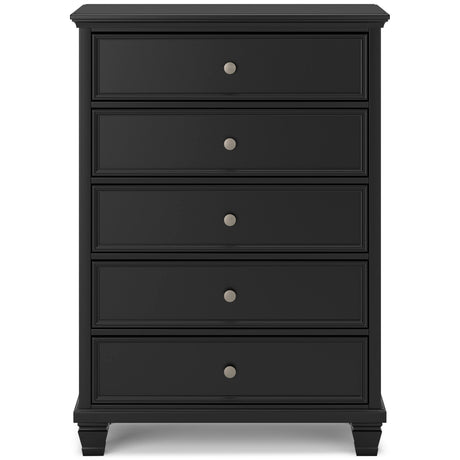 Ashley Black Lanolee Five Drawer Chest | Home Elegance USA