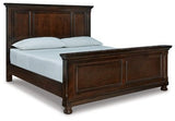 Ashley Rustic Brown Porter B697B11 King Panel Bed - B697B11 - Home Elegance USA - 1