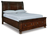 Ashley Rustic Brown Porter B697B6 Queen Sleigh Bed - B697B6 - Home Elegance USA - 1