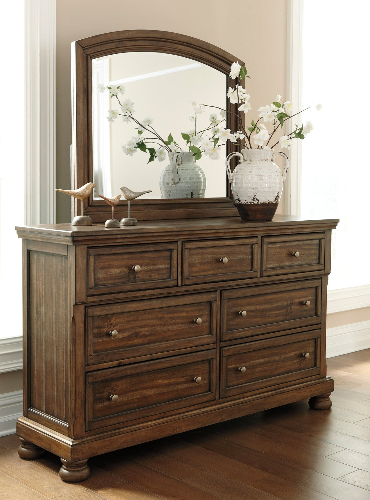 Ashley Medium Brown Flynnter Dresser - B719 - 31 - Home Elegance USA - 5