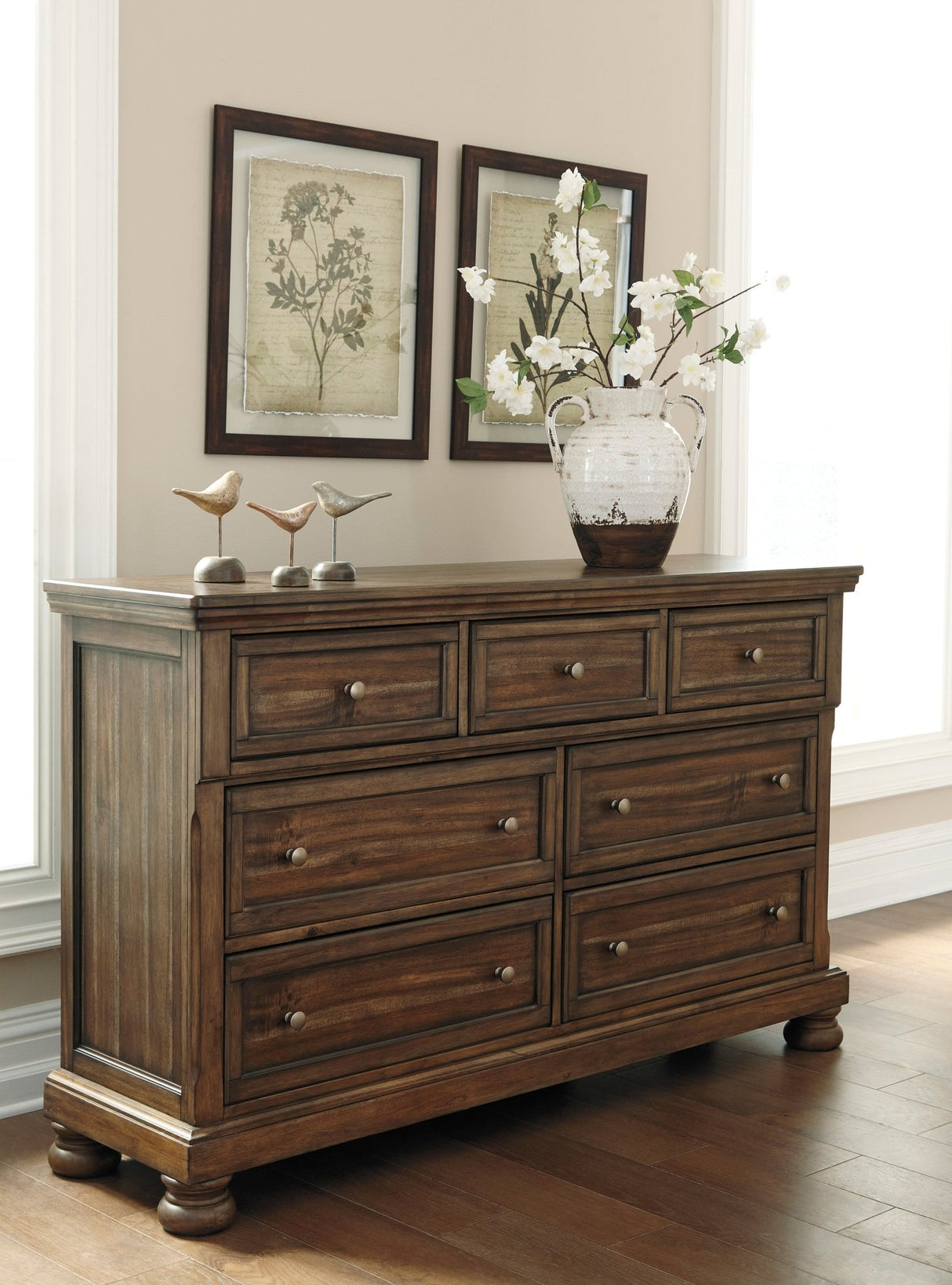 Ashley Medium Brown Flynnter Dresser - B719 - 31 - Home Elegance USA - 4