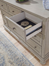 Ashley Light Gray Lettner Dresser - Home Elegance USA