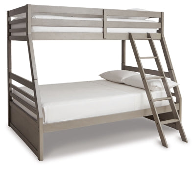 Ashley Light Gray Lettner B733B38 Twin over Full Bunk Bed