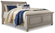 Ashley Light Gray Lettner B733B32 Queen Sleigh Bed