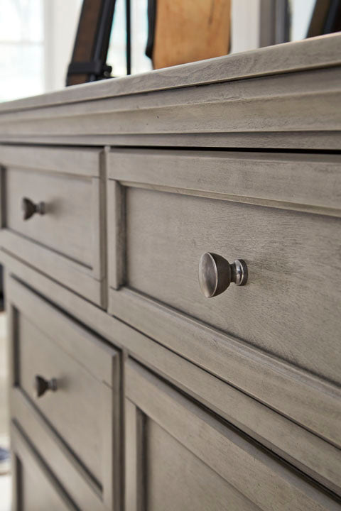 Ashley Light Gray Lettner Dresser - Home Elegance USA