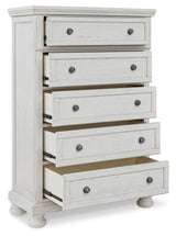 Ashley Antique White Robbinsdale Five Drawer Chest - B742 - 46 - Home Elegance USA - 3