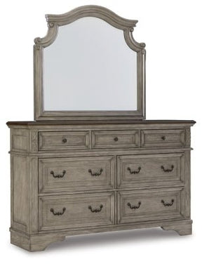 Ashley Antique Gray/Brown Lodenbay B751B1 Dresser and Mirror | Home Elegance USA