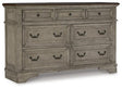 Ashley Antique Gray/Brown Lodenbay Dresser | Home Elegance USA