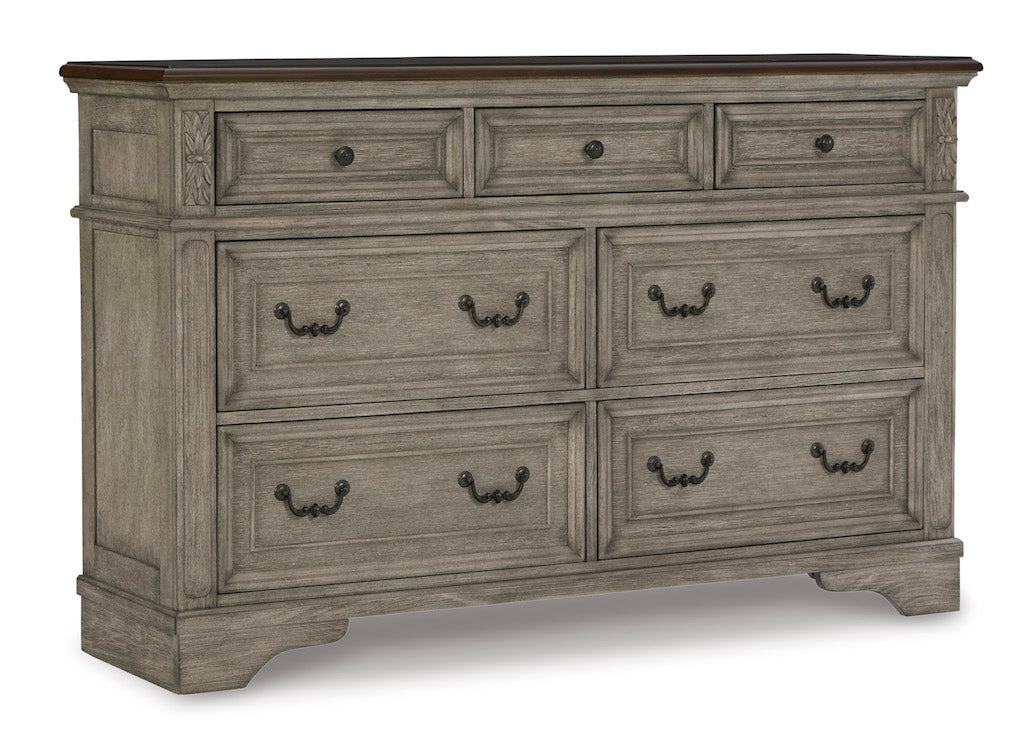Ashley Antique Gray/Brown Lodenbay Dresser