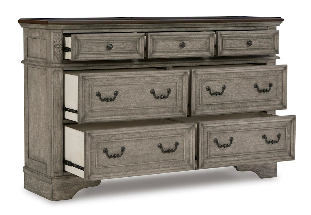 Ashley Antique Gray/Brown Lodenbay Dresser