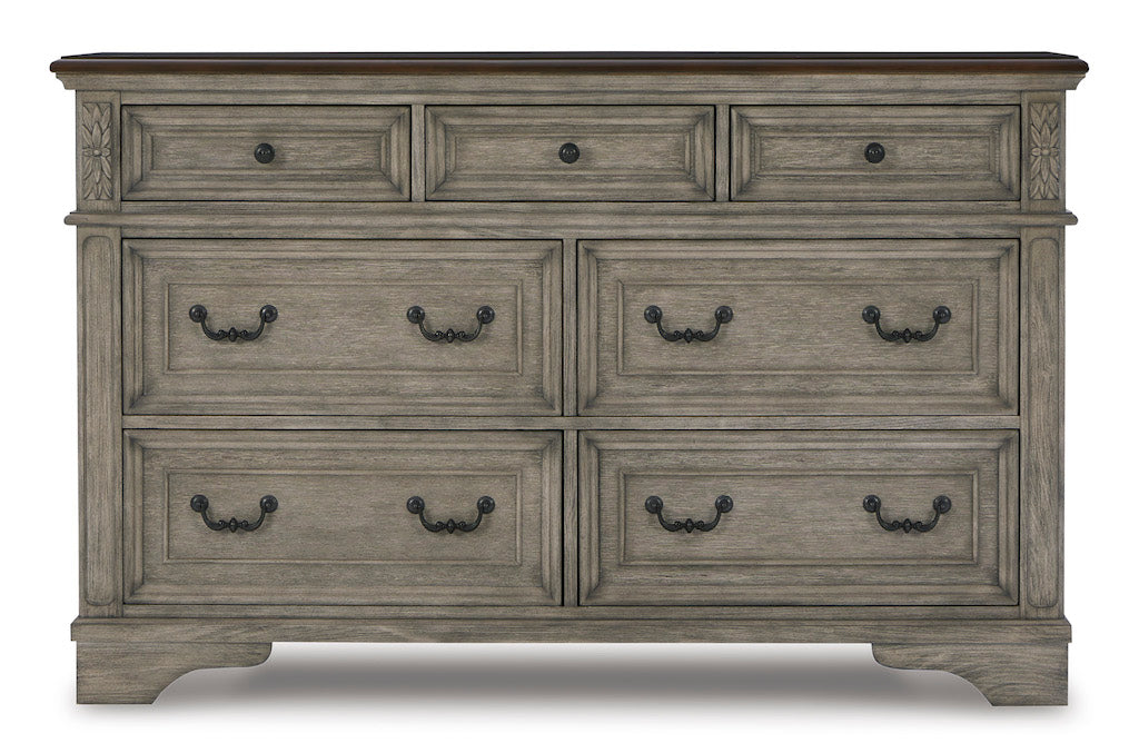 Ashley Antique Gray/Brown Lodenbay Dresser