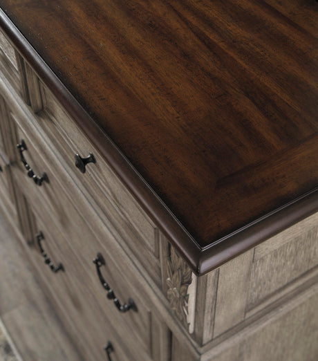 Ashley Antique Gray/Brown Lodenbay Dresser
