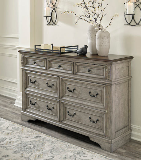 Ashley Antique Gray/Brown Lodenbay Dresser