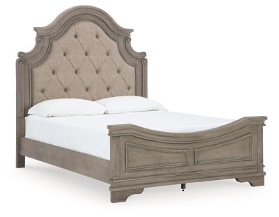 Ashley Antique Gray Lodenbay B751B2 Queen Panel Bed - B751B2 - Home Elegance USA - 1