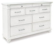 Ashley Whitewash Kanwyn Dresser | Home Elegance USA