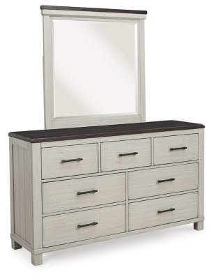 Ashley Gray/Brown Darborn B796B1 Dresser and Mirror | Home Elegance USA