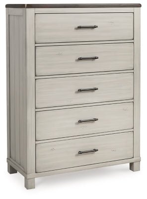 Ashley Gray/Brown Darborn Five Drawer Chest - B796 - 46 - Home Elegance USA - 1