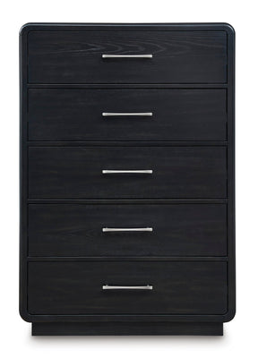 Ashley Black Rowanbeck Five Drawer Chest | Home Elegance USA