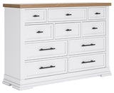 Ashley White/Natural Ashbryn Dresser