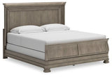 Ashley Gray Lexorne B924B5 California King Sleigh Bed - B924B5 - Home Elegance USA - 1