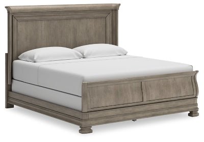 Ashley Gray Lexorne B924B5 California King Sleigh Bed - B924B5 - Home Elegance USA - 1