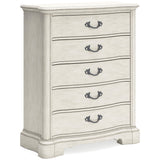 Ashley Antique White Arlendyne Five Drawer Chest - B980 - 46 - Home Elegance USA - 4