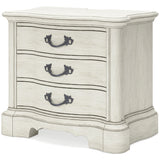 Ashley Antique White Arlendyne Three Drawer Night Stand - Home Elegance USA