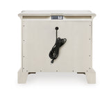 Ashley Antique White Arlendyne Three Drawer Night Stand - Home Elegance USA