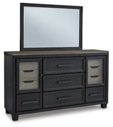 Ashley Black/Brown Foyland B989B1 Dresser and Mirror - B989B1 - Home Elegance USA - 1