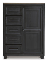 Ashley Black/Brown Foyland Door Chest - B989 - 48 - Home Elegance USA - 4