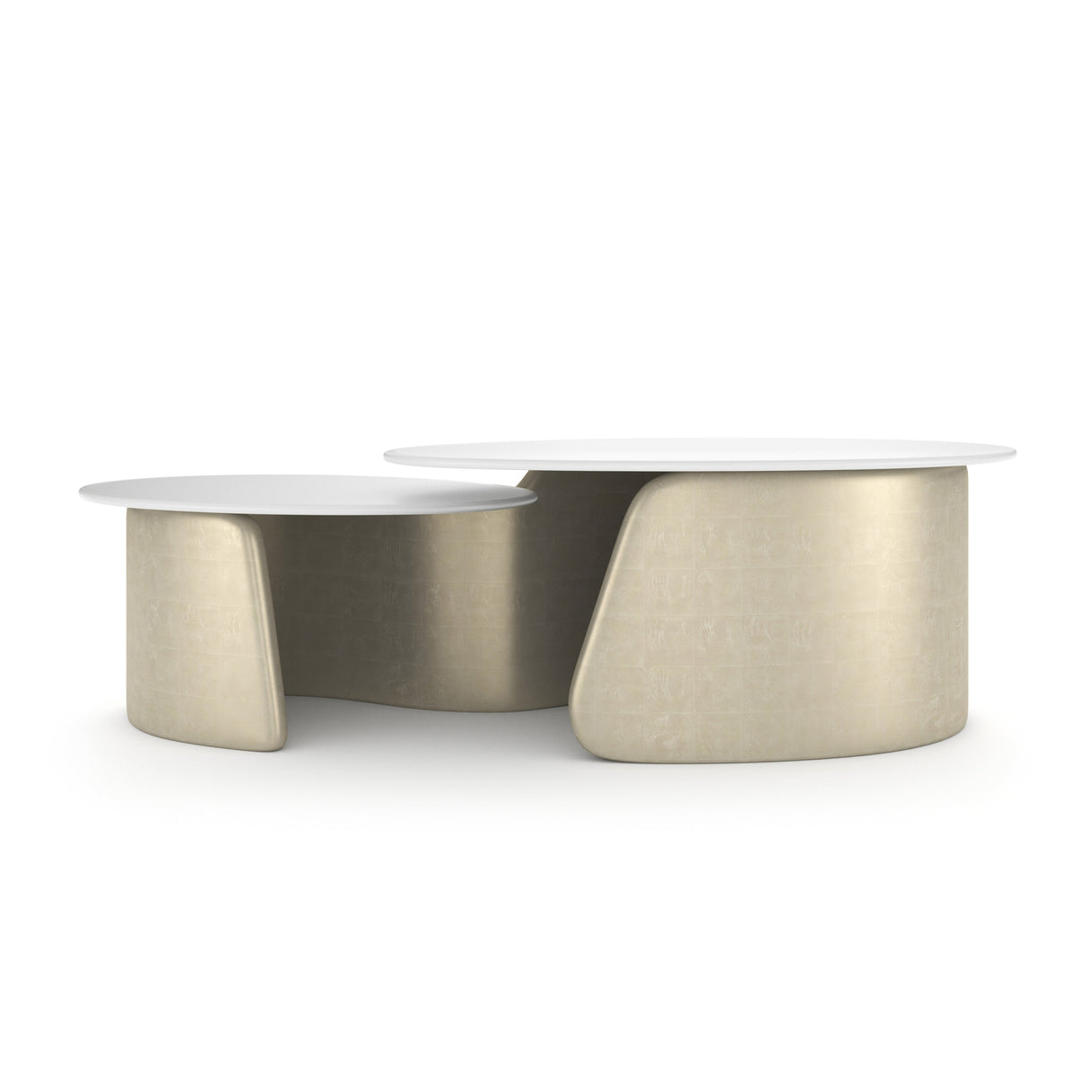 Bauble Cocktail Table with Frosted Glass Top | Caracole Classic