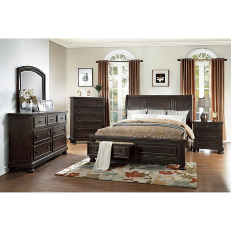 Begonia Eastern King Platform Bed with Storage 1718Kgy-1Ek | Homelegance