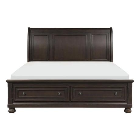 Begonia Eastern King Platform Bed with Storage 1718Kgy-1Ek | Homelegance