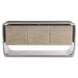 Bernhardt Lomond Buffet in Tarnished Nickel & Trevin Oak – Modern 3 Door Sideboard