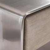 Bernhardt Lomond Buffet in Tarnished Nickel & Trevin Oak – Modern 3 Door Sideboard