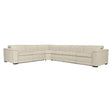 Bernhardt Lioni Leather Power Motion Sectional – White/Cream Leather with Power Headrests & Footrests