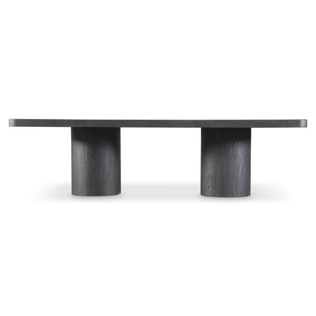 Bernhardt Sana Dining Table in Brown - Suar Wood with Bold Pillars - K2224