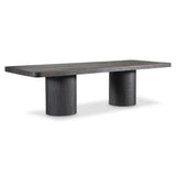 Bernhardt Sana Dining Table in Brown - Suar Wood with Bold Pillars - K2224