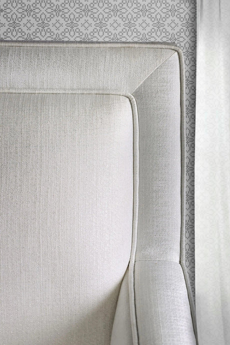 Betria Transitional Sectional in White High-Shine Synthetic Fabric Color by Furniture of America
