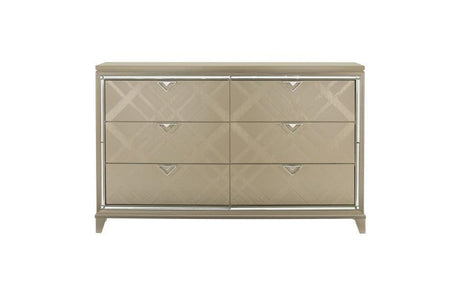 Bijou Bedroom Set in champagne by Homelegance Furniture