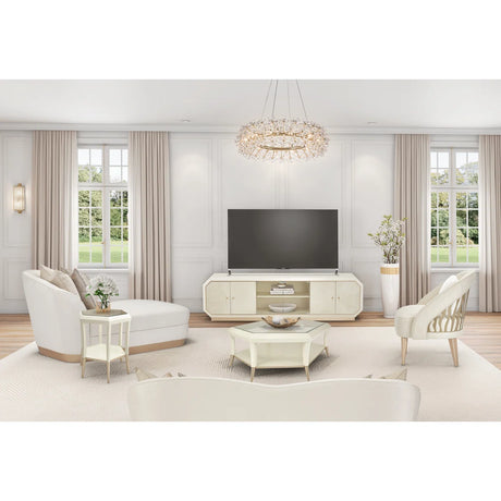 Bouquet 12-Light Oblong Chandelier – Gold K9 Crystal Floral Statement Lighting