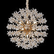 Bouquet 18-Light Round Chandelier – Gold Crystal Floral Bloom Design Fixture