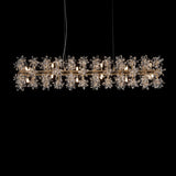 Bouquet 18-Light Drum Chandelier – Gold Crystal Floral Modern Luxury Lighting