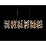 Bouquet 18-Light Drum Chandelier – Gold Crystal Floral Modern Luxury Lighting