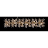 Bouquet 18-Light Drum Chandelier – Gold Crystal Floral Modern Luxury Lighting