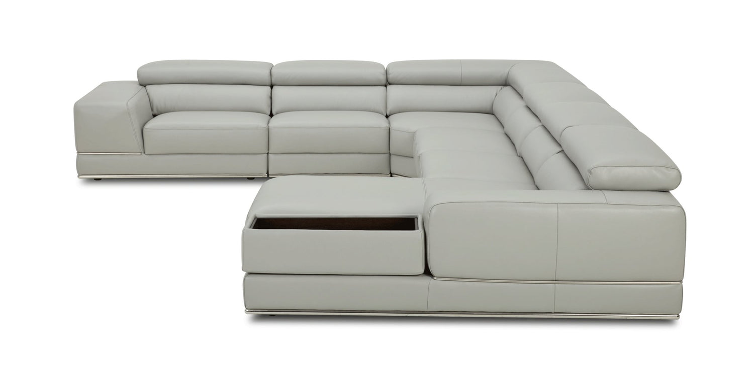 1576 Grey Sectional Right Kuka - 1576Sectionalright | ESF | Home Elegance USA