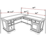 Brookhaven Executive L-Desk Right Return in Cherry Veneer - Hooker Furniture