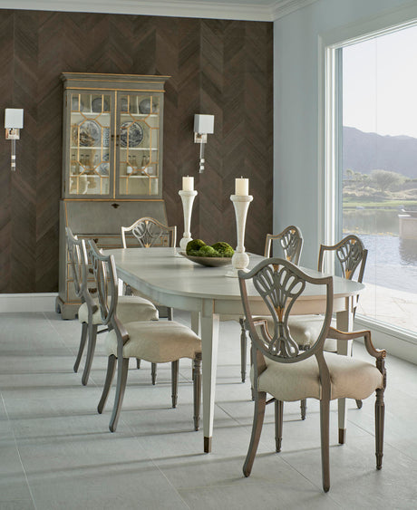 Buckingham Georgian Grey & Gilded Secretary | Jonathan Charles Fine Furniture