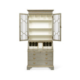 Buckingham Georgian Grey & Gilded Secretary | Jonathan Charles Fine Furniture