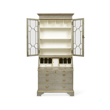 Buckingham Georgian Grey & Gilded Secretary | Jonathan Charles Fine Furniture